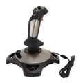 PC Flight Joystick Wired Flight Stick Flight Simulator Control Joystick with Vibration Function Throttle Control for PC Laptop