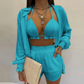 Bathing Suit Shorts Cover Up Summer Three Pieces Swimwear | SAMAG