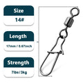 Duo - Lock Snap Swivels 50~ Fishing Stainless Brass - View 14 | SAMAG