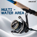 DEUKIO 4/5 Sections Fishing Rod Combo Carbon Fishing Rod and 3000 Series Carbon Body Spinning Reel Set Pesca Fishing Tackle