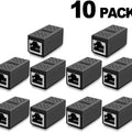 Network cable butt connector extender adapter rj45 network monitoring broadband crystal head adapter straight connector connecti