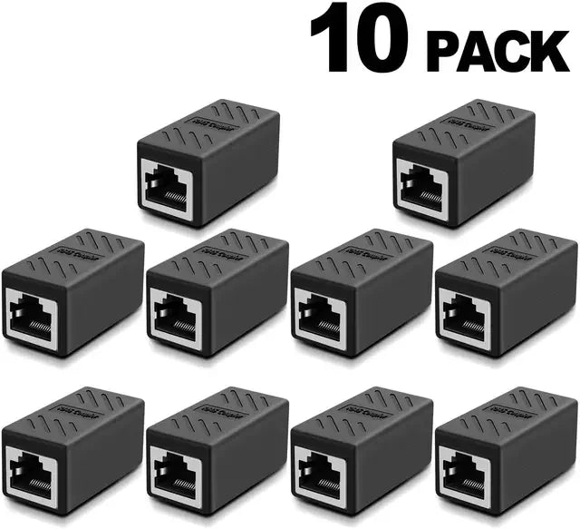 Network cable butt connector extender adapter rj45 network monitoring broadband crystal head adapter straight connector connecti