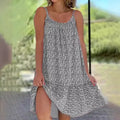 Summer Large Swing Strap Dress European American Leisure - View 5 | SAMAG