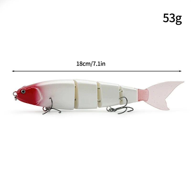11.5cm 18.5g Balam Glide Bait Swimbait Joint Giant Pike | SAMAG