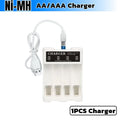 AA AAA 2000mAh 1.2V 1-60 Pcs Battery Rechargeable 2A 3A Ni-MH Batteries with Quick Charger for Toys Mouse Keyboard Flashlights