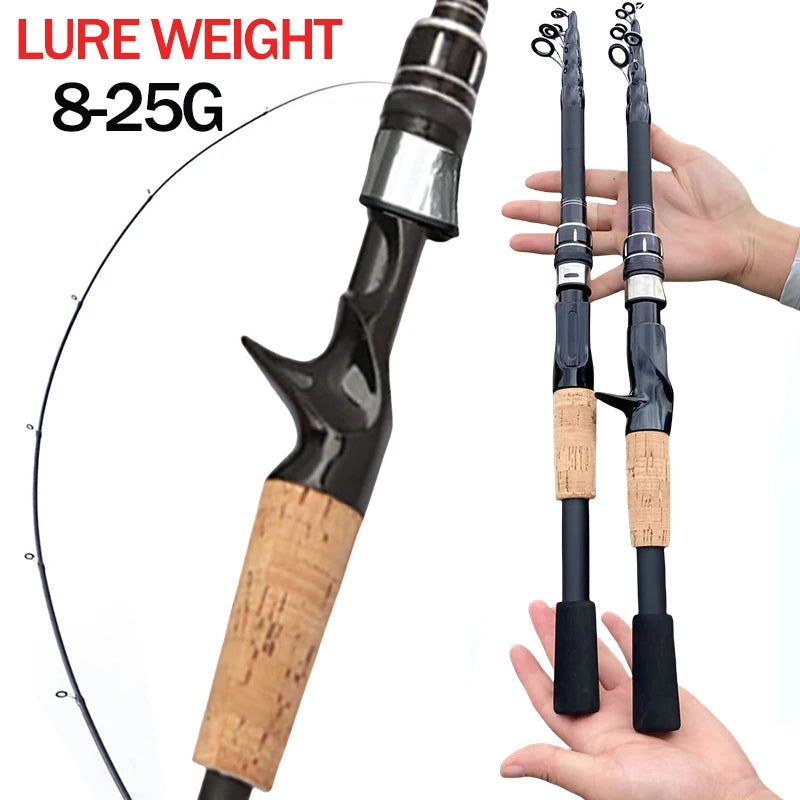 Hard Carbon Spinning Lure Fishing Rod 1.5 - 2.4M - View 6 | SAMAG