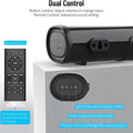 50W SoundBar for TV Deep Bass Small Soundbar TV Speaker Home Theater Surround Sound System HDMI/Bluetooth/Optical/Aux Connection