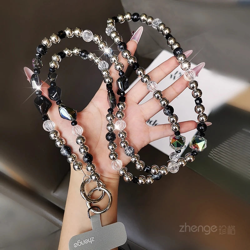 Exquisite and Sophisticated Crossbody Mobile Phone Chain for Women, Long Outdoor Travel, Anti Loss and Anti Fall Universal