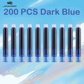 500/12 PCS JINHAO 12 Colors 3.4mm Non carbon Fountain Pen Ink Universal Sac Cartridges Refills School Office Supplies Stationery