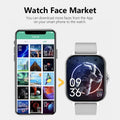 Lenovo 1.83 Waterproof Sport Smart Watch Fitness Tracker Wireless Call Health Monitor Clock Smartwatch for Men Women iOS Android