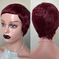 Sale Human Hair Wig Short Straight Human Hair Wigs Pixie Cut Straight Short Bob Wigs For Women  Brazilian Human Hair Machine