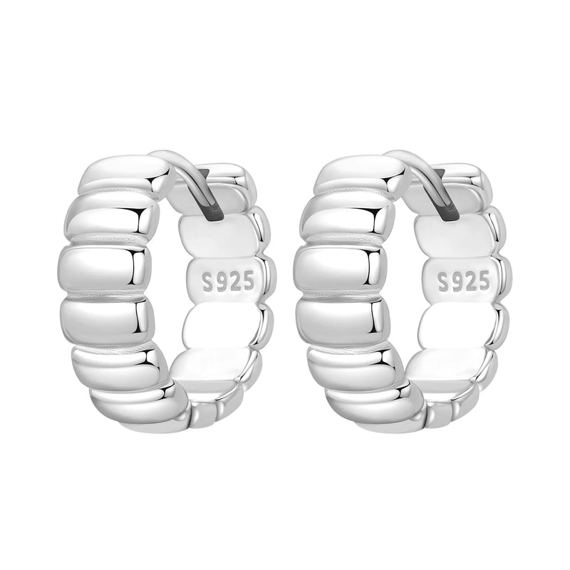 Orstarry S925 Sterling Silver 18k Gold Modern Square Earrings Hoop Earrings For Women Jewelry Original Trendy Anniversary Gifts