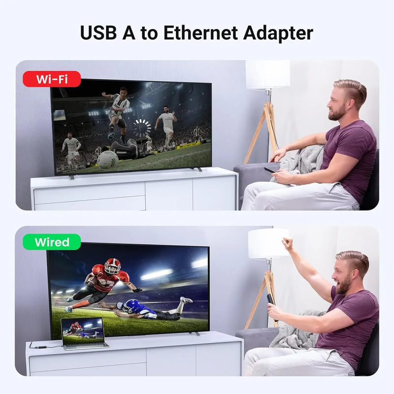 USB Type C Ethernet Adapter Network Card USB Type-C To RJ45 100/1000Mbps Lan Internet Cable For MacBook PC Windows XP 7 8 10 LUX