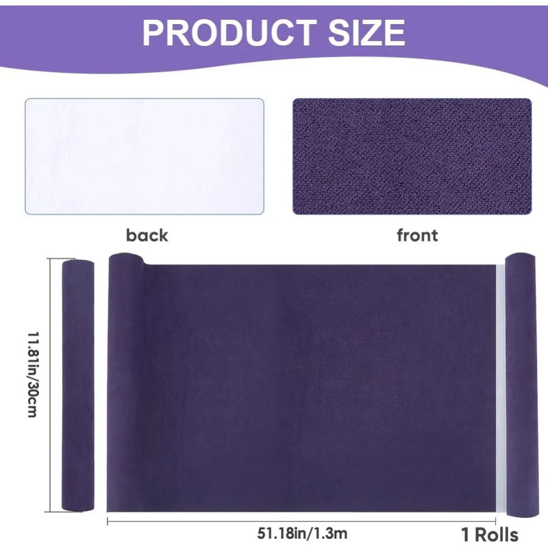 51 x 11.8" Suede Book Cloth Indigo for Book Binding A4-A8 Fabric Surface Paper Backed Bookcover Book Album Scrapbooking Archival