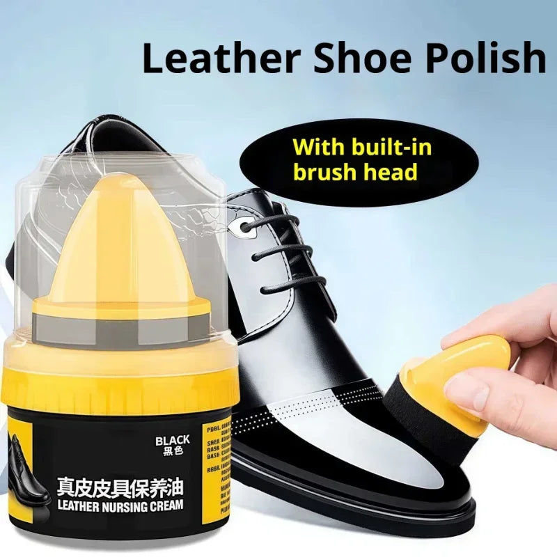 Shoe polish kit shoe accessories Shoe cream with Brush Leather Care Polish Cleaning Cream for Shoes & Leather Goods