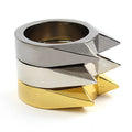 Adults Outdoor Survival Self-Defense Rings Broken Window Cat's Ear Safety Finger Rings Metal Defense Ring Self Defense Supplies