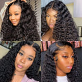 Deep Wave 4 Bundles Deal 15A Brazilian Virgin Human Hair 100% Unprocessed Water Wave Curly Human Hair Extensions Loose Deep Wave