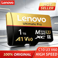Lenovo Original Micro SD Card UHS-I I A1 V60 Memory Card for Nintendo Switch Flash Memory Cards 128GB For Insta360 DJI Drone