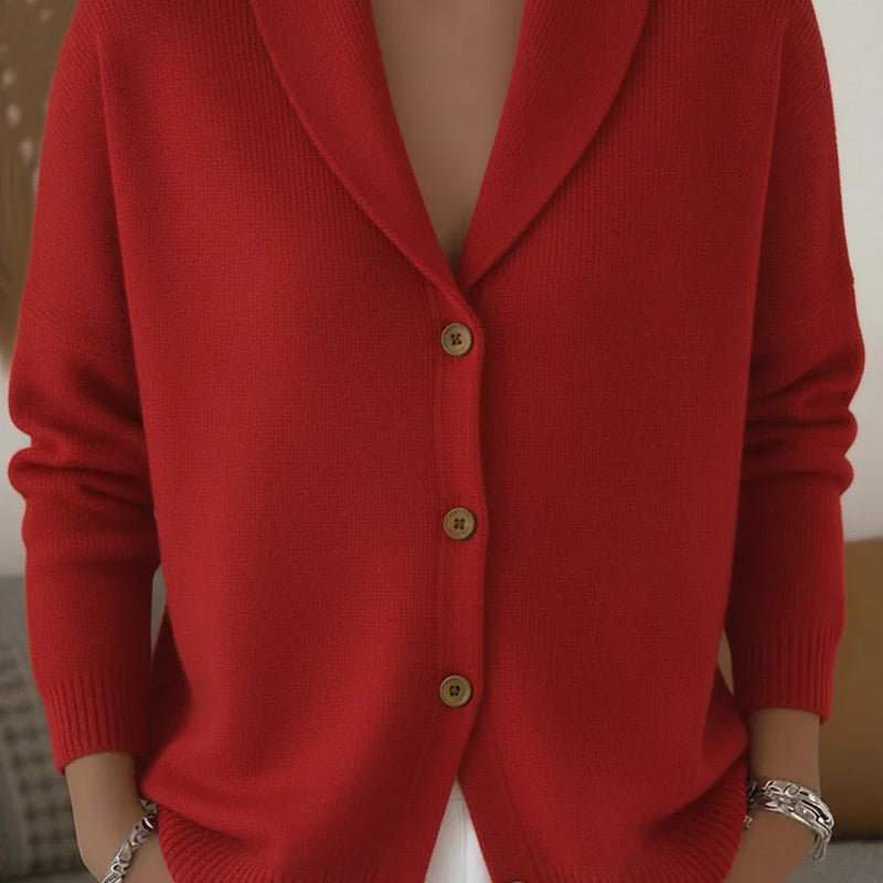 Solid Color Button Knit Hooded Sweater Cardigan Jacket For Autumn Winter New Casual Fashionable Women's Clothing Pulls Femmes