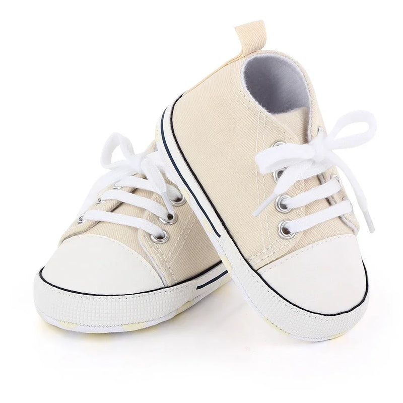 Print Canvas Baby Sports Sneakers For Newborn Baby Boys Girls First Walkers Shoes Infant Toddler Soft Sole Baby Shoes