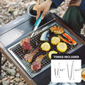 Naturehike Camping Charcoal Grill for IGT Table Portable Folding Barbecue Grill with Tongs Outdoor Car Cooking BBQ Rack