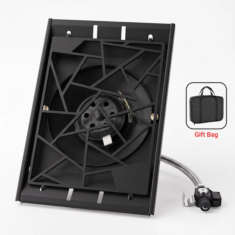 Pandatour Camping Outdoor IGT Table Gas Stove Wood Grain | SAMAG