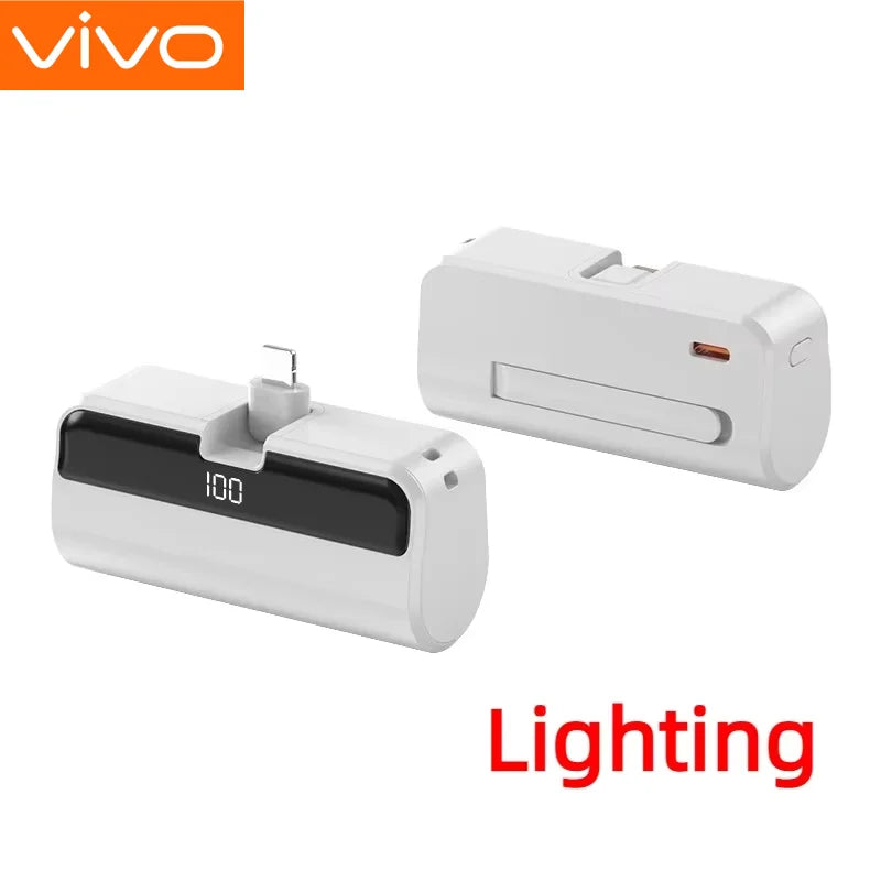 VIVO 500000mAh New Power Bank Large Capacity Super Fast Charging Portable Mini External Battery for Huawei Samsung iPhone