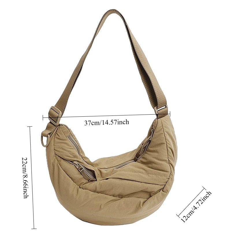 Simple and Versatile Hobo Bag An Elegant Casual Crossbody Bag That Fashionable and Lightweight Suitable Shoulder Bag