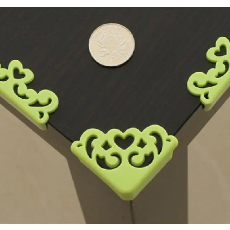 4pcs Silicone Corner Protective Cover - Elegant Hollow Flower Design, Table Corner Protector, Protecting Children's Safety