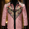 New 11 color men's long sleeved lapel shirt | SAMAG