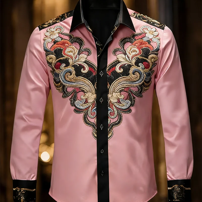 New 11 color men's long sleeved lapel shirt | SAMAG