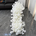 Uflower White Rose Cherry Blossom Wedding Arch Floral Row | SAMAG