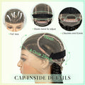 16inch Cornrow Braided Wig Knotless Lace Frontal Braids Wig Synthetic Full Lace Braided Wigs with Baby Hair for Black Women