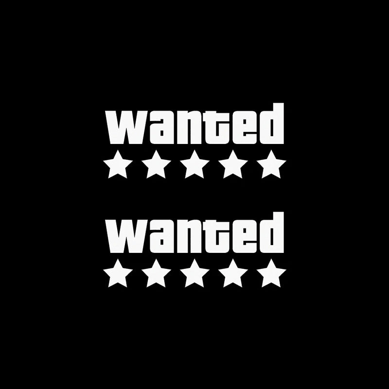 WANTED Motorcycle Sticker Vinyl Waterproof Decal Adaptable Motorcycle / Body / Helmet Motorcycle Decoration Accessories