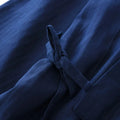 Men's new men's kimono pajamas thin breathable summer cotton gauze long set loungewear loose solid color bathrobe large size