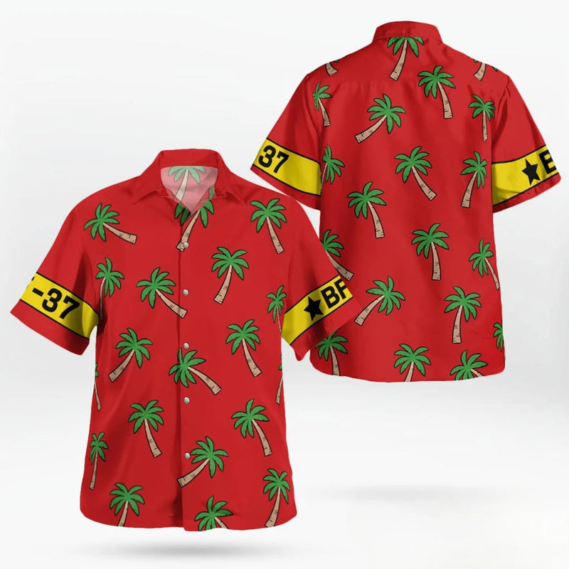 One Piece Luffy Dressrosa Shirt Sunflower - Hawaiian | SAMAG