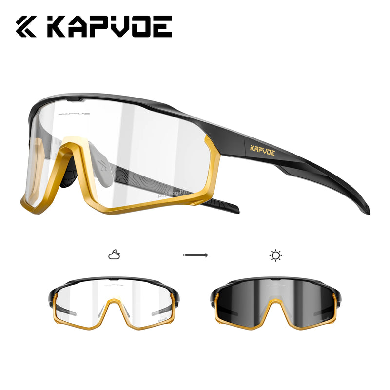 Kapvoe Photochromic Cycling Sunglasses for Men Glasses - View 30 | SAMAG