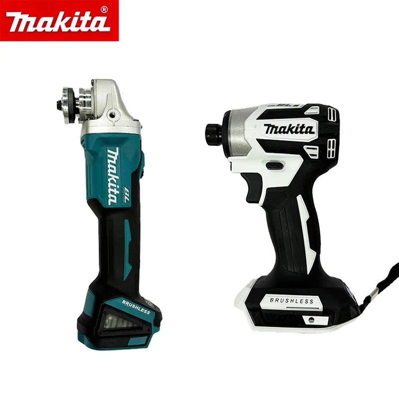 Makita DGA404 Grinder & DTD173 Impact Driver, Brush Electric Drill 2 - in - 1 Combo Cutting Polishing Power - View 8 | SAMAG