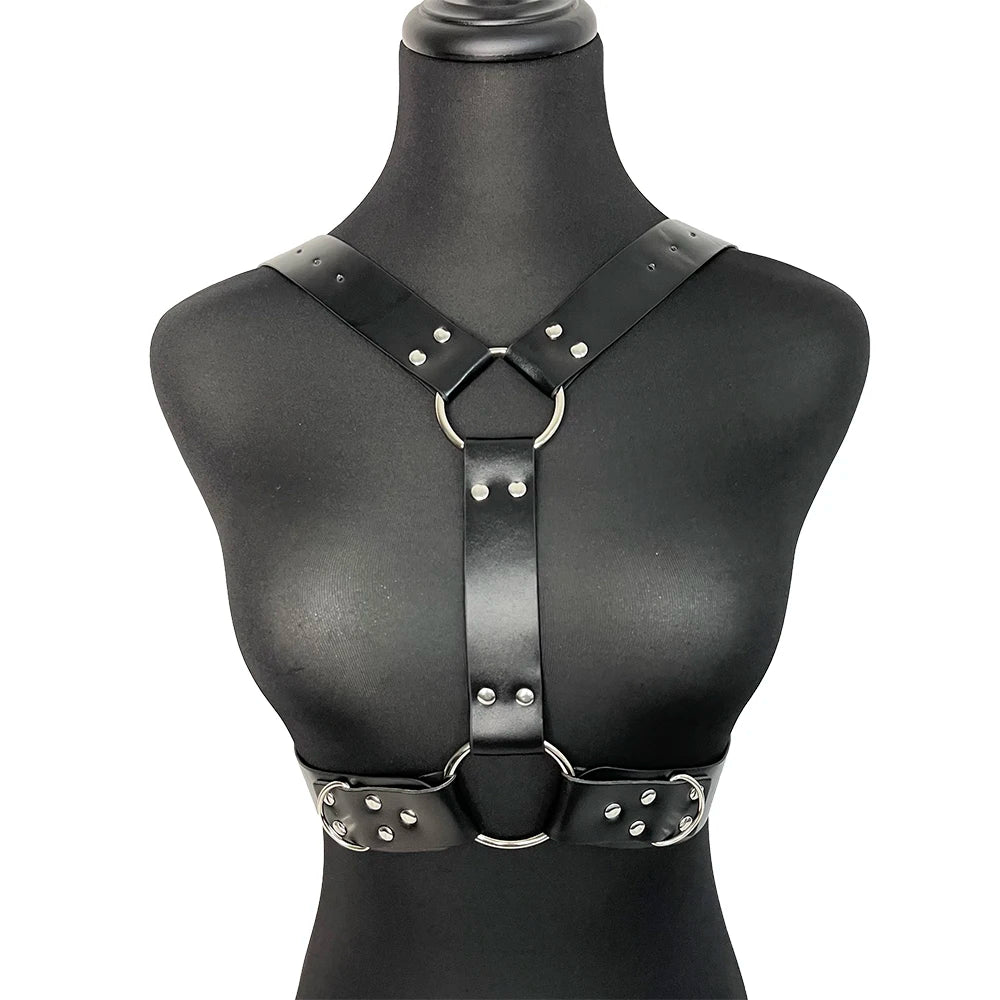 Fashion Belt Street Style Chest Harness Belt Suspenders for Women Decoration Punk Rock Leather Belt Gothic Clothing Accessories