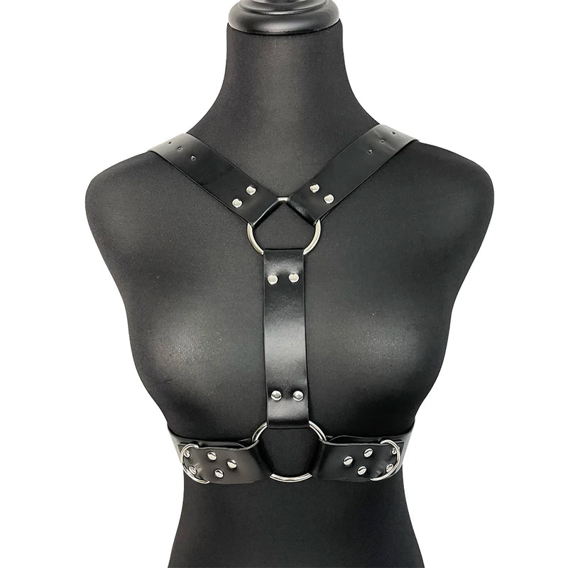 Fashion Belt Street Style Chest Harness Belt Suspenders for Women Decoration Punk Rock Leather Belt Gothic Clothing Accessories