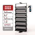 Built-in Height Adjustable Shoe Cabinet Closet Space Saving 360° Rotating Shoe Rack, Multi-layer Shoe Holder Storage Organizer