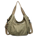 Large Capacity Waterproof Nylon Shoulder Bags Women Korea Style Cloth Hobo Bags Many Outer Bag Casual Totes Soli Tooling Bags