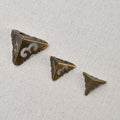 20pcs Retro metal corner protectors with cloud-patterned wood box iron corners decorative protective edge guards all four sides