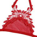 Sexy Crotchless Bra Set New Sexy Lingerie Woman 2 Pieces Transparent Women's Lace Panties Erotic Beautiful Bra And Thong Set