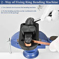 Metal Ring Bending Machine for Jewelry Making Gold Silver Copper Round Forming Rolling Press Tool Kit for DIY Crafts