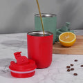 Stainless Steel Thermal Mug - Double Wall Vacuum Insulated Leakproof Thermos, Portable Travel Coffee Tumbler for Hot & Cold Drin