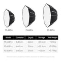 Ambitful FS 40/60/80 PRO Quick Release Softbox Standard Detachable Bowens Mount Octagon Softbox For Studio LED Video COB Ligh