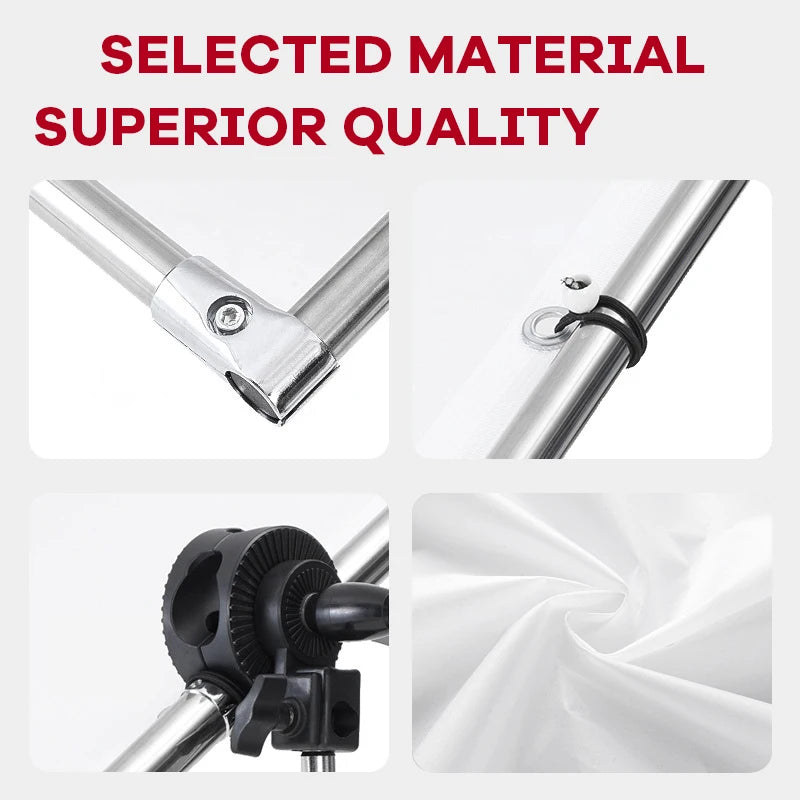 Detachable Diffuser Panel Portable Overhead Diffusion Butterfly Screen Scrim Frame Kit for Photography Studio Furniture Shooting
