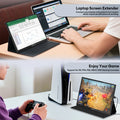 ZEUSLAP 10.5inch 1920*1280P FHD 100% sRGB IPS Screen Display Touch Portable Sub Monitor for Switch,PS5,Raspberry Pi,Laptop