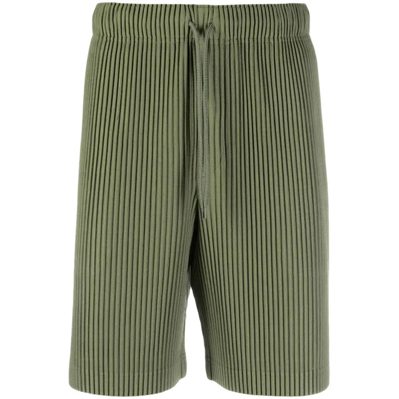 ISSEY Arrival Japan Miyake Pleated Shorts Draped - View 6 | SAMAG
